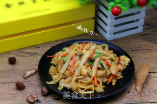 #懒人快手饭#fried Pho recipe