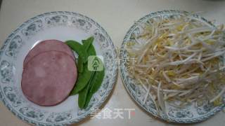 Fried Ham with Silver Buds recipe