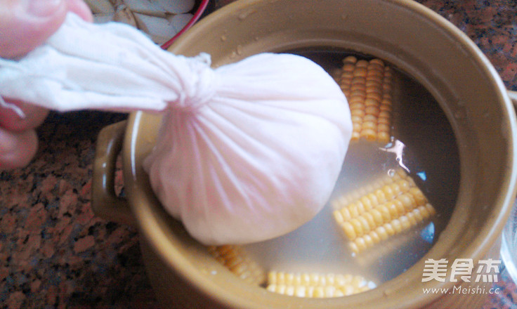 Coconut Corn and Bone Soup recipe