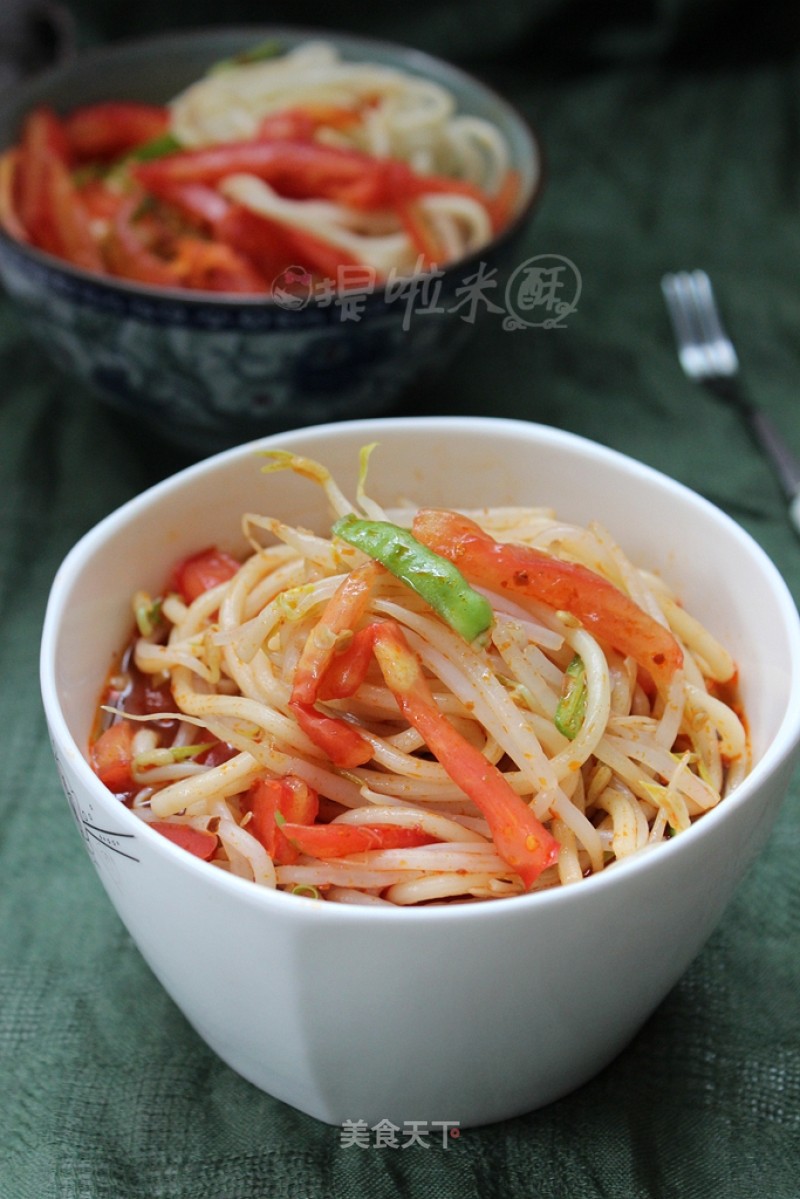 Sour and Refreshing Enough to Have A Taste-vegetable Cold Noodle recipe