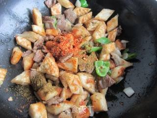 Stir-fried Pork with Dry Naan recipe