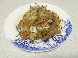 Stir-fried Shredded Pork with Head Vegetables recipe