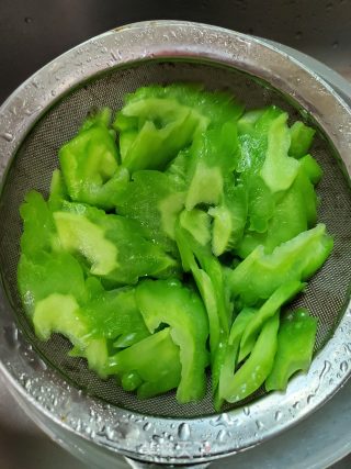 Char Siew and Stir-fried Bitter Gourd recipe