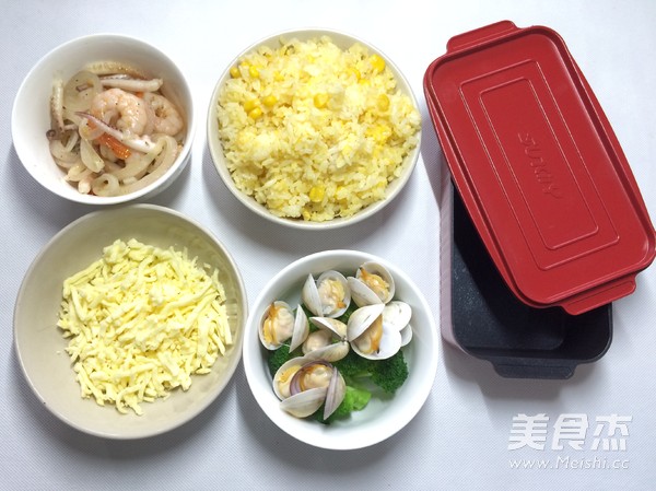 Seafood Baked Rice recipe