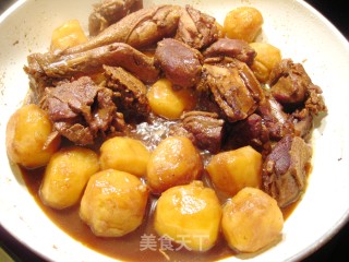 Braised Potato Duck with Zhuhou Sauce recipe