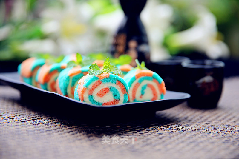 #新良第一节烤大赛#rainbow Cake Roll recipe