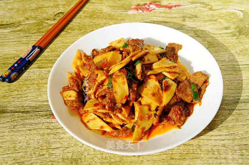 Stir-fried Pleurotus Eryngii with Beef recipe