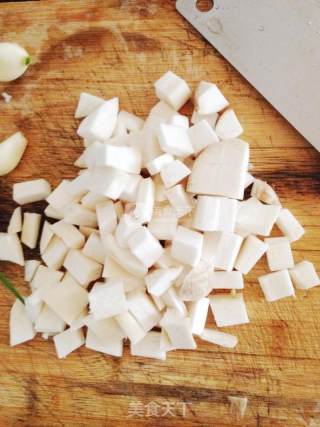Fried Dried Bean Curd with Capers recipe