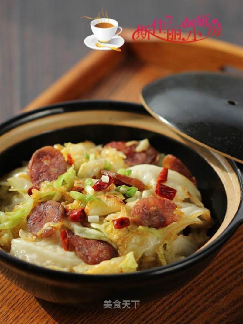 Sausage Shredded Cabbage recipe