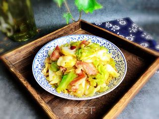 Stir-fried Cabbage with Bacon recipe