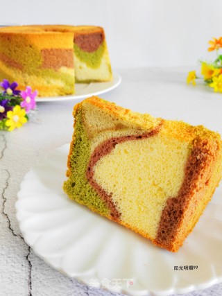 Camouflage Chiffon Cake recipe