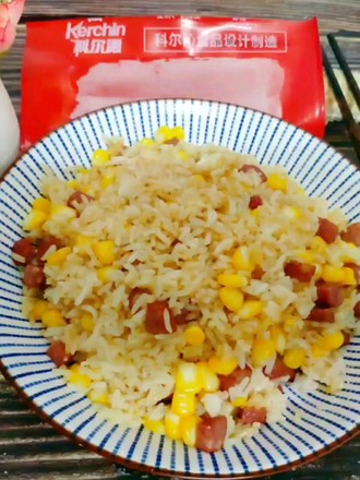 Corn Korbi Beef Sausage Fried Rice recipe