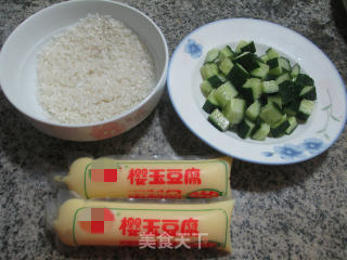 Cucumber Sakura Yum Tofu Rice Congee recipe