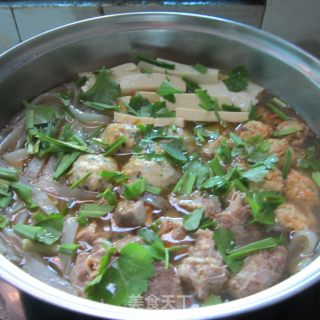 Hot Pot---boiled Meatball Vermicelli Pot recipe