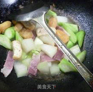 Double Melon with Oily Tofu and Bacon recipe