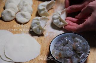 New Year’s Eve Dinner-jiucai Sanxian Steamed Dumplings#aca North America Electric# recipe