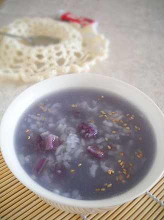 Purple Potato and Brown Rice Congee recipe