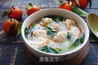 #春食野菜香# Tianqiye Cooked Wonton recipe