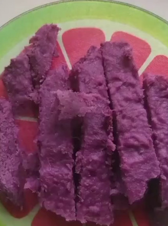 Purple Sweet Potato Steamed Rice Cake recipe