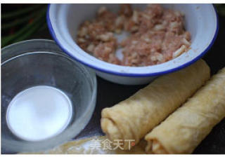 Beancurd Meat Roll recipe