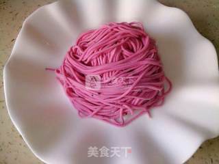 Red Dragon Fruit Pure Sauce Noodle recipe