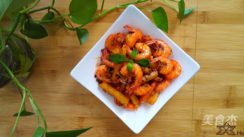 Spicy Potato Shrimp recipe