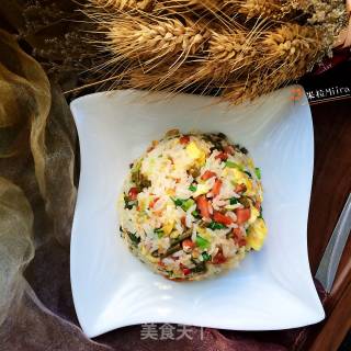 Sour Cowpea Egg Fried Rice recipe