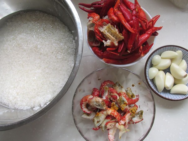 Crayfish Steamed Rice recipe