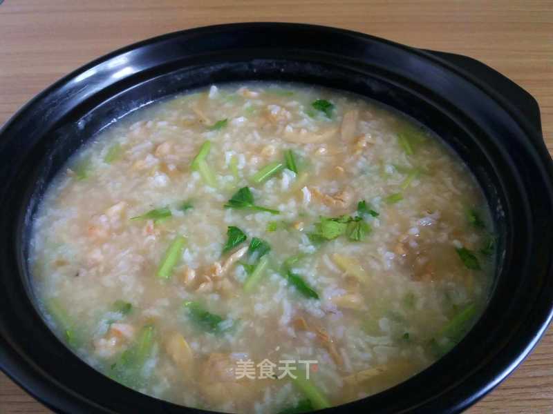 [guangdong] Shrimp and Chicken Casserole Congee recipe