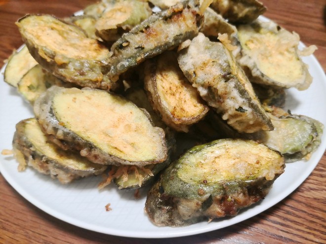 Fried Eggplant Box (the Taste of Childhood 😋 Soybean Sprouts and Chive Meat) recipe