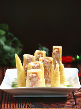 Bamboo Shoots Stuffed with Meat recipe