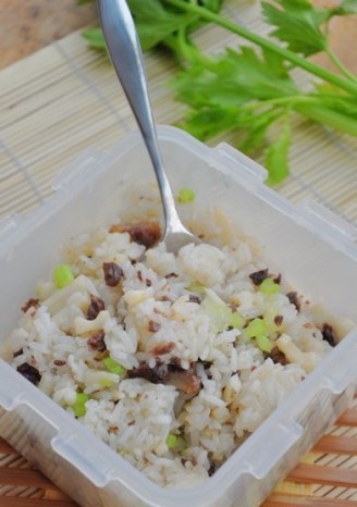 Fried Rice with Lotus Root and Beef recipe