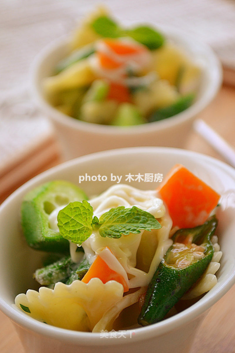 [trial Report of Chobe Series Products] Pasta with Seasonal Vegetable Salad