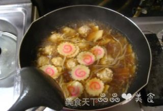 Soup is Good Noodles-chicken Ball Soup Boiled Udon recipe