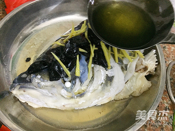 Steamed Fish Head with Lam Jiao recipe