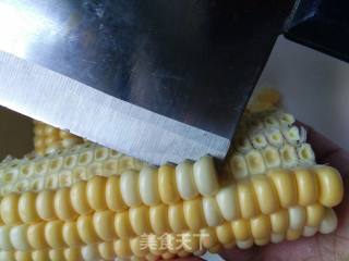 Stir-fried Corn with Ham and Carrots recipe