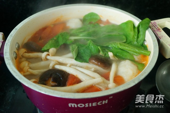 Fish Balls and Mushroom Hot Pot recipe