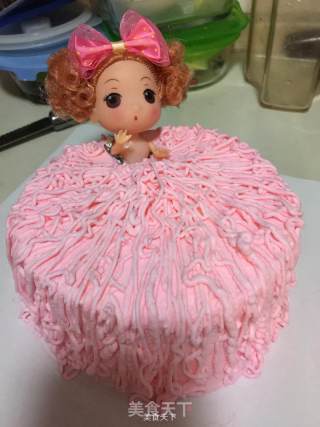 Confused Doll Birthday Cake recipe