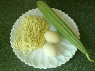 [corn Melon and Egg Noodles] recipe