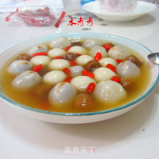 Longan and Lychee Boiled Tangyuan recipe