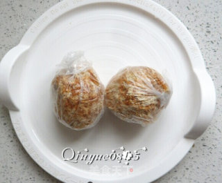 Preserved Egg and Pork Floss recipe