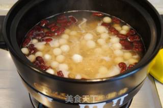 Wine Stuffed Lotus Root Ball Egg Soup recipe