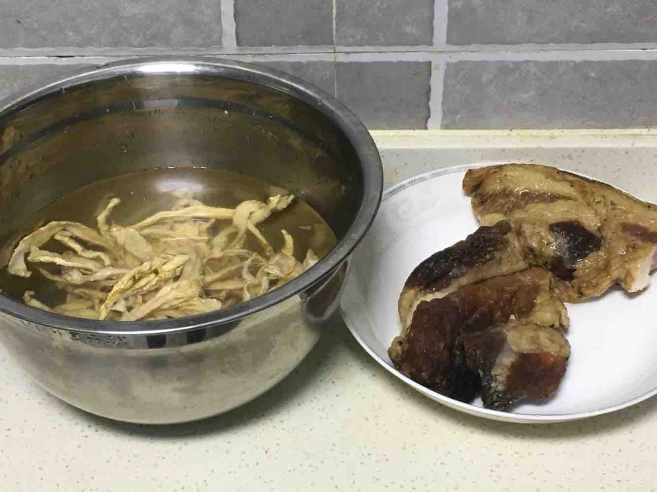 Stir-fried Bacon with Dried Radish recipe