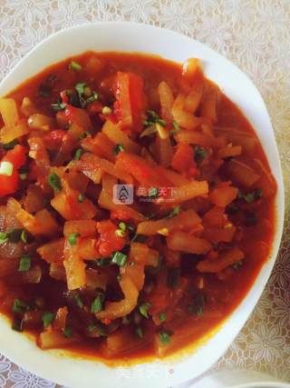 Roasted Winter Melon with Tomatoes recipe
