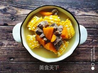 Carnivorous Meat Vegetables Pumpkin Corn Bone Soup recipe