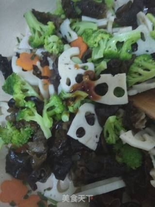Fried Lotus Root with Broccoli recipe
