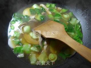 Pork Belly and Green Cabbage Rice Cake Soup recipe