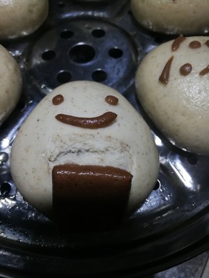 Rice Ball-kun 🍙 Fast Hand Black Sesame Liquid Steamed Bun recipe