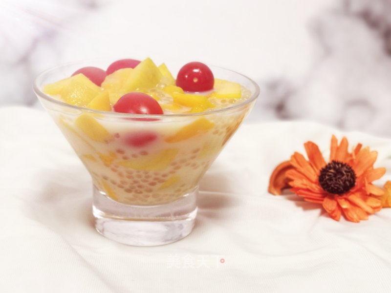 Mango Cherry Sago recipe