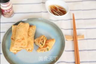 A Delicious and Not Greasy Breakfast-spring Rolls recipe